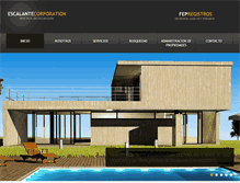 Tablet Screenshot of escalantecorporation.com